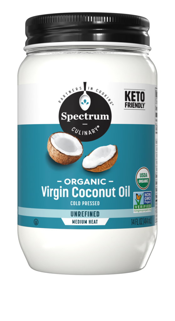 Spectrum_CoconutOil_UnRef_14oz_Front_Render